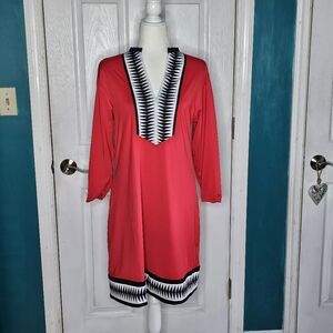Tracy Negoshian Red Dress Large